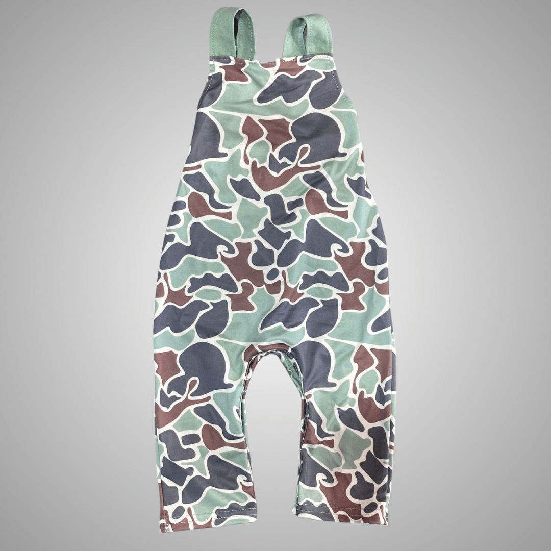 BABY DUCK CAMO OVERALLS