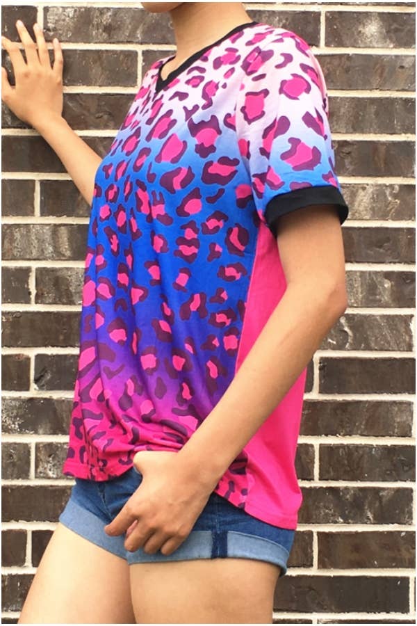 COLORFUL LEOPARD TEE