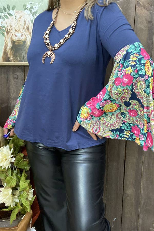 Floral Flare Top
