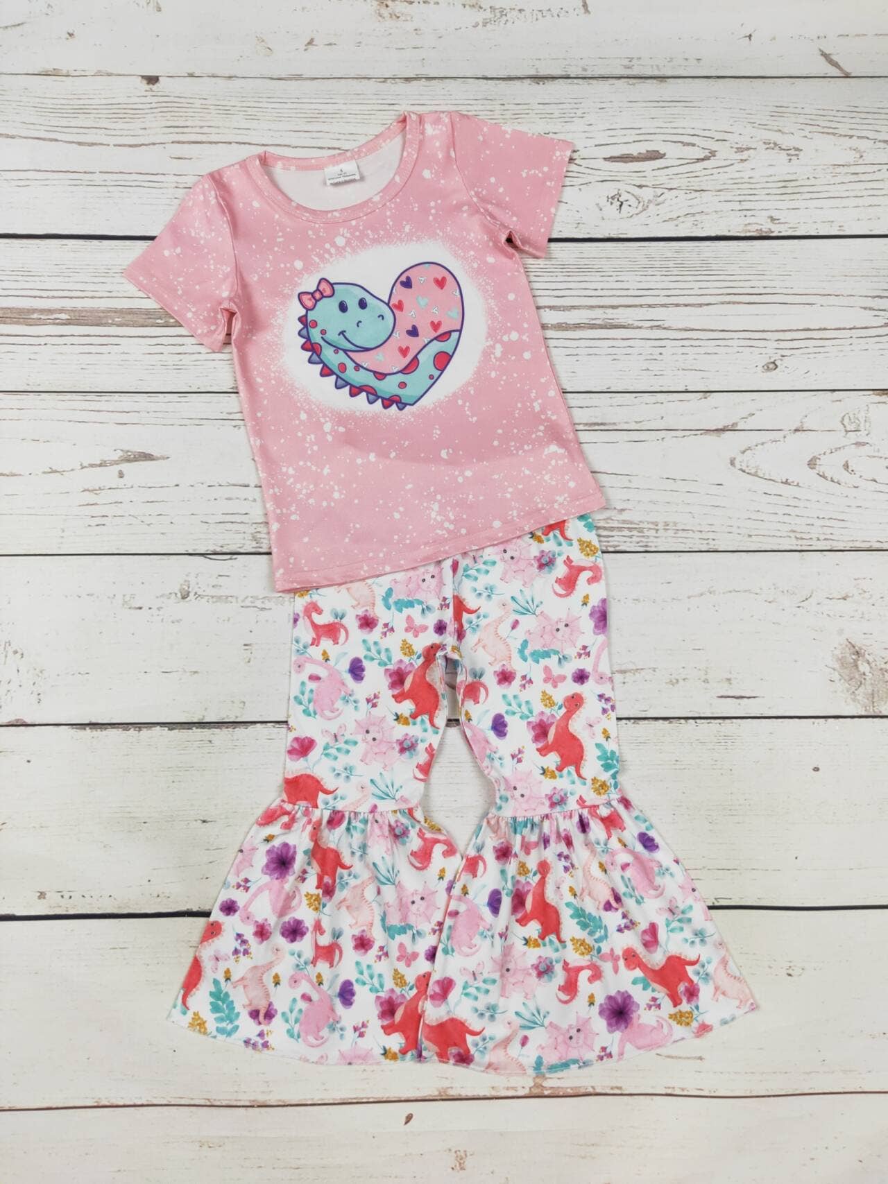 Girls Dinosaur Print Set