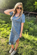Bandana Babe Blue Maxi Dress