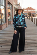 Blue Bronco Top