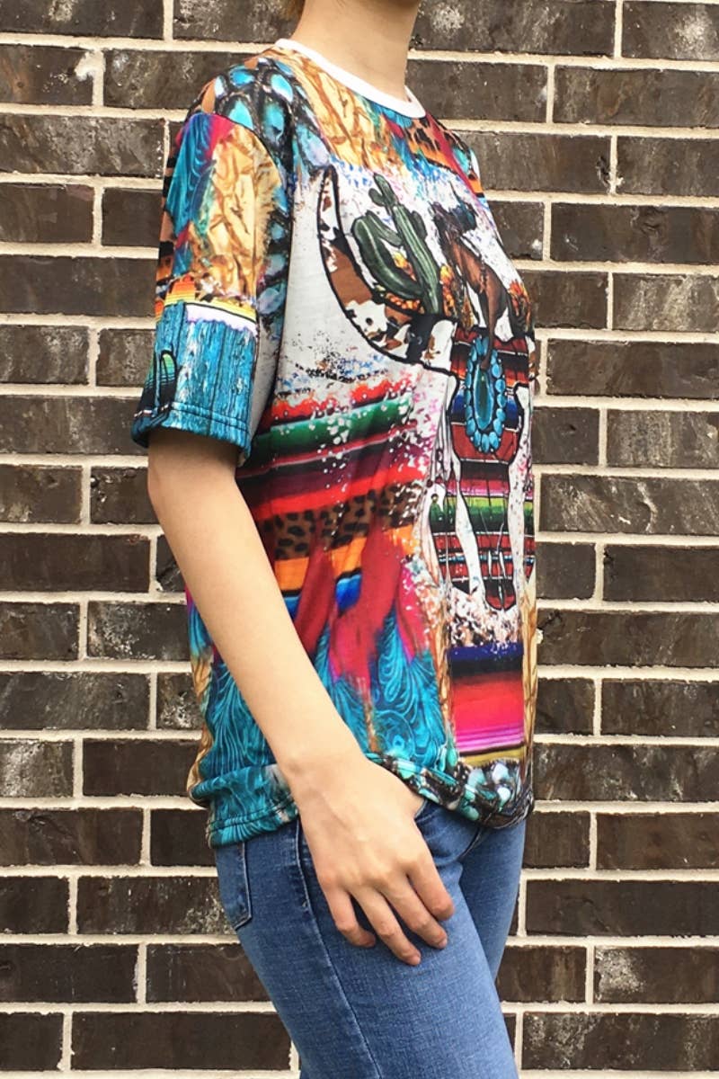 TRIBAL PRINT TOP