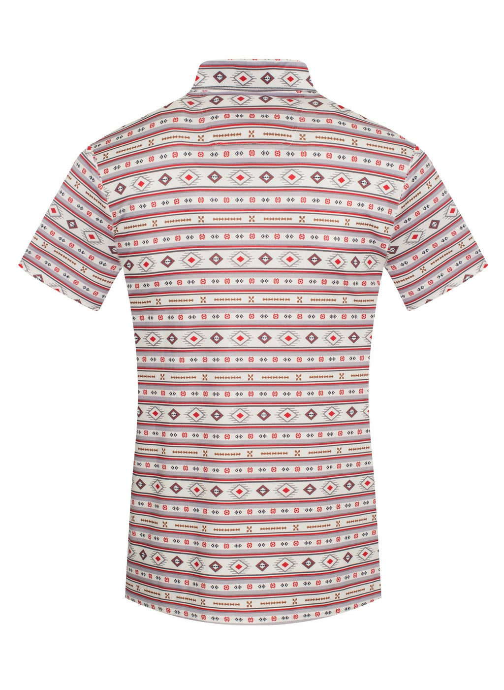 Men's Short Sleeve Modal Printed Polo Shirt - White
