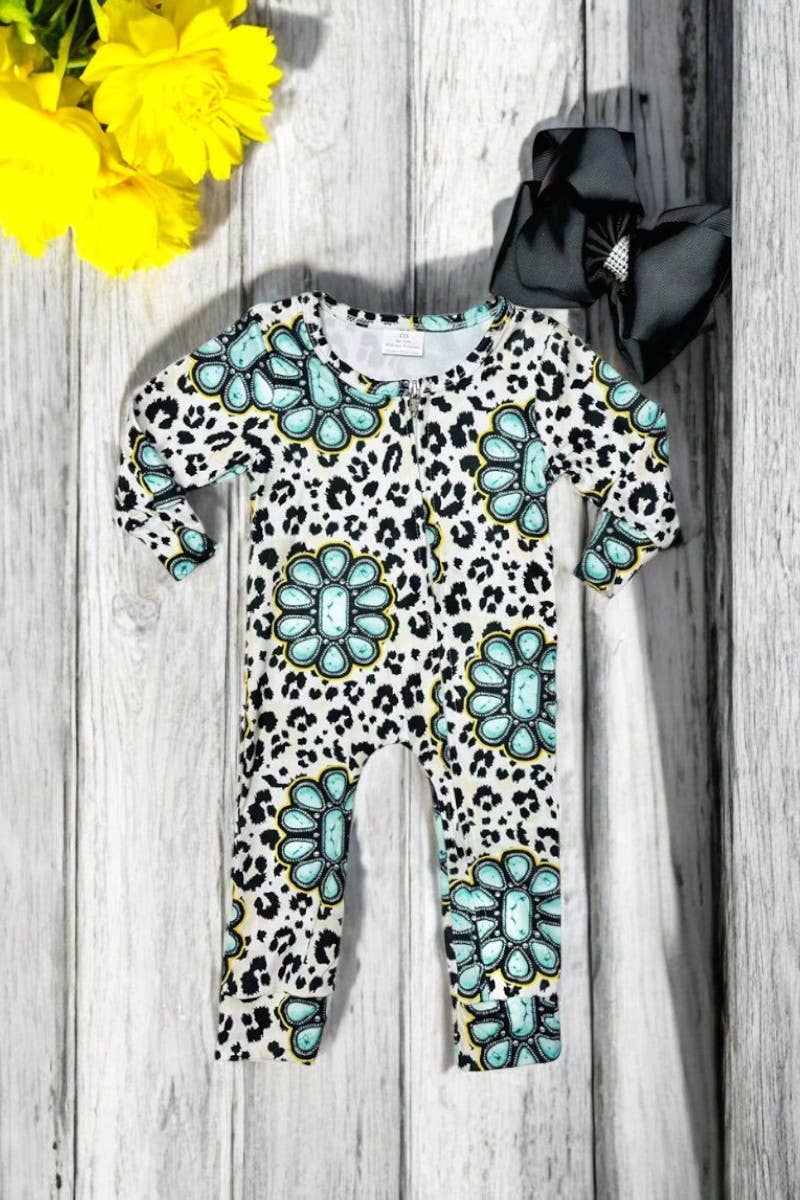 Leopard & Jewel Baby Romper