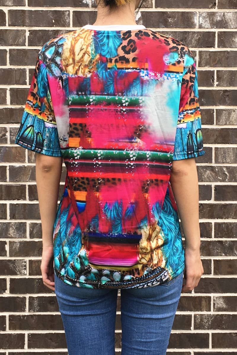 TRIBAL PRINT TOP