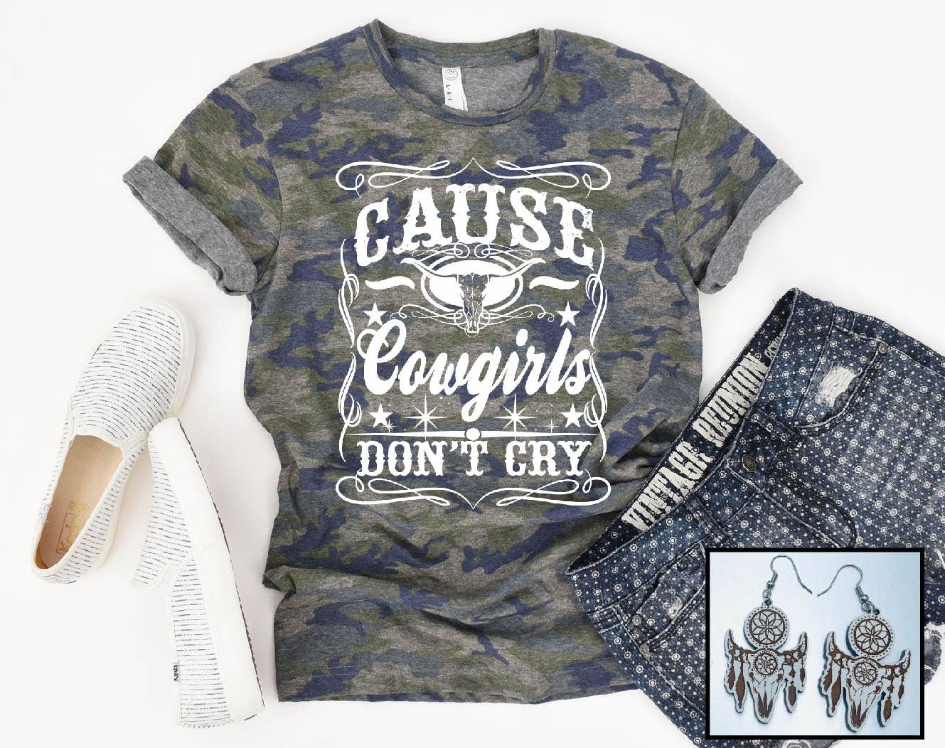 Cowgirls Don't Cry Tee
