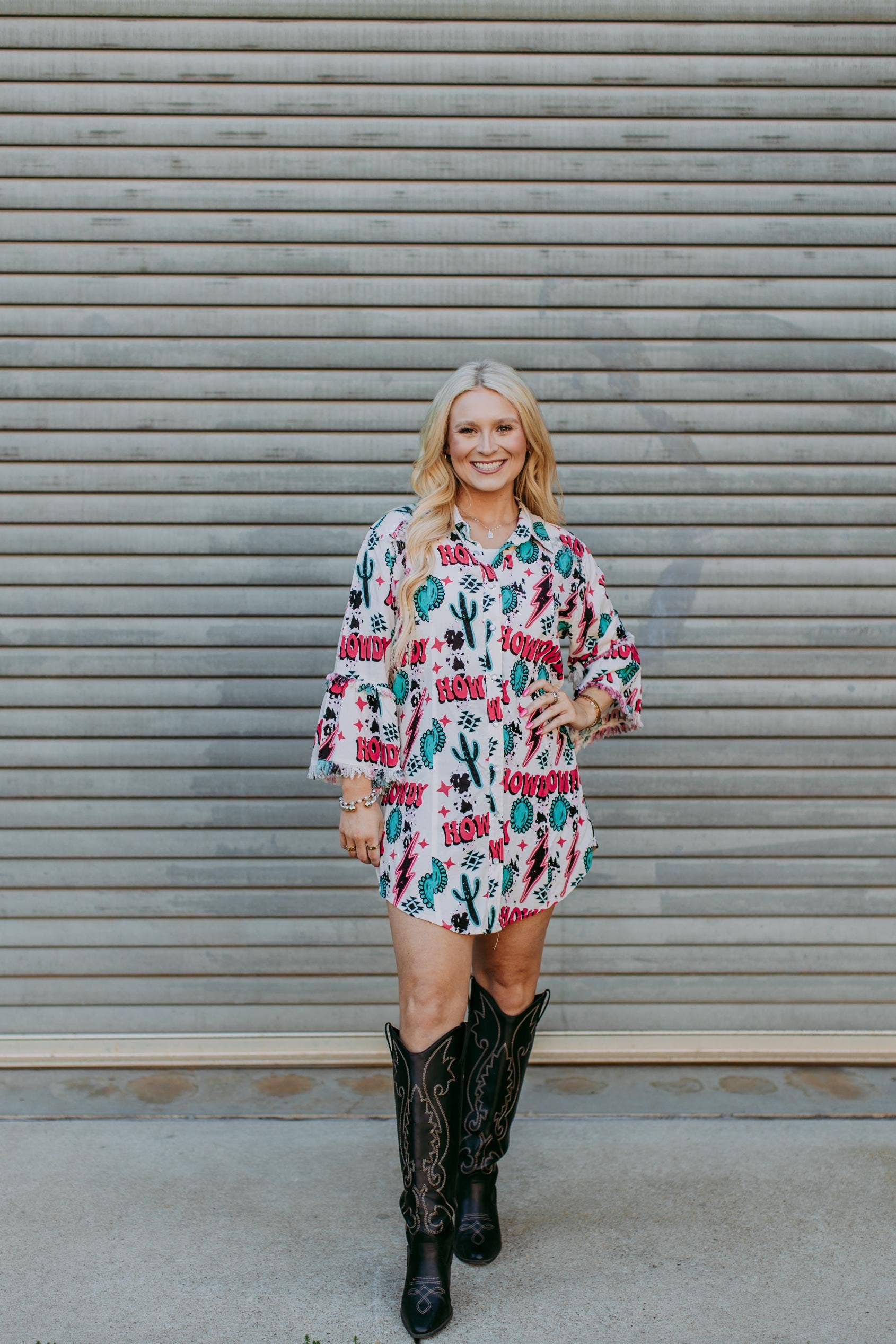Howdy Button Up Tunic