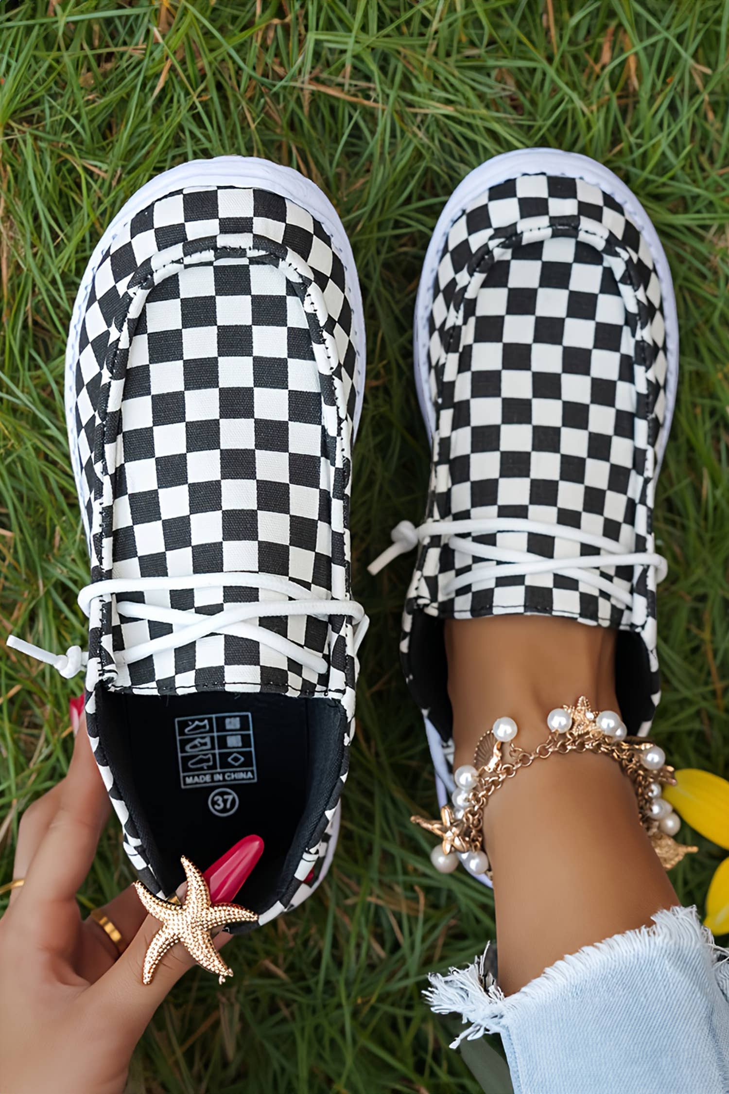 Checkered  Shoes