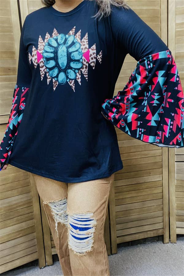 Aztec Flare Top