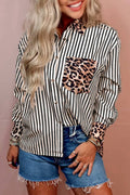 Leopard & Stripes Shirt