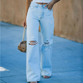 Light Wash Ripped Jeans