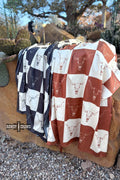 Checkered Skull Wild Rag