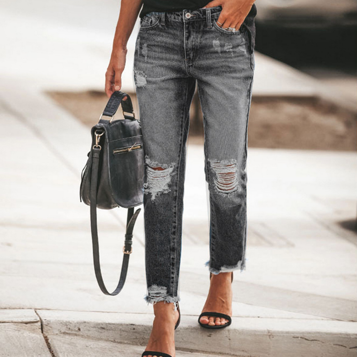 Black Ripped Jeans