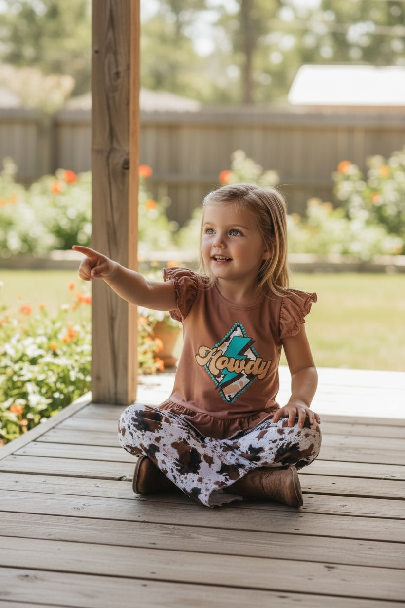 HOWDY GIRLS PANT SET