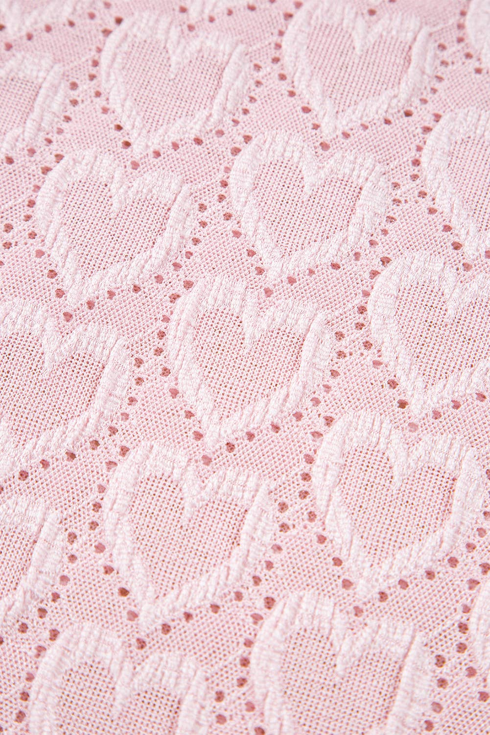 Heart Jacquard Flare Sleeve