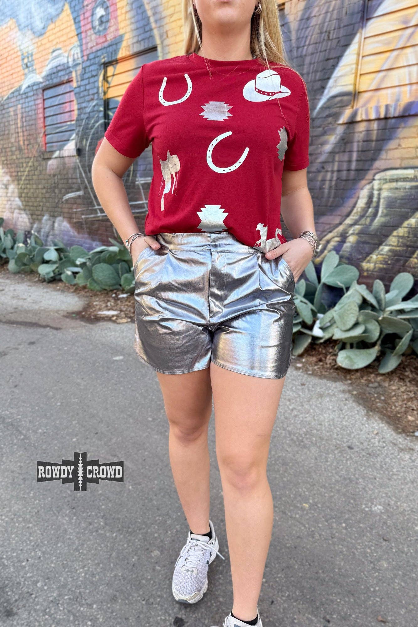 Marfa Metallic Shorts