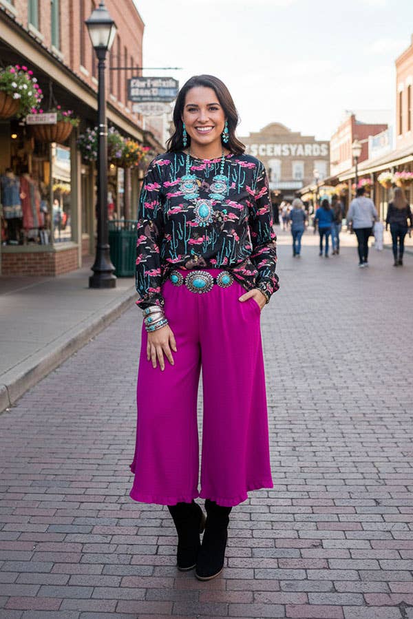 Western Cactus Long Sleeve