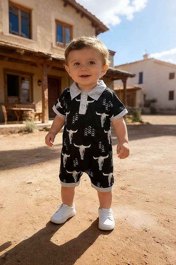 Bull Skull Romper