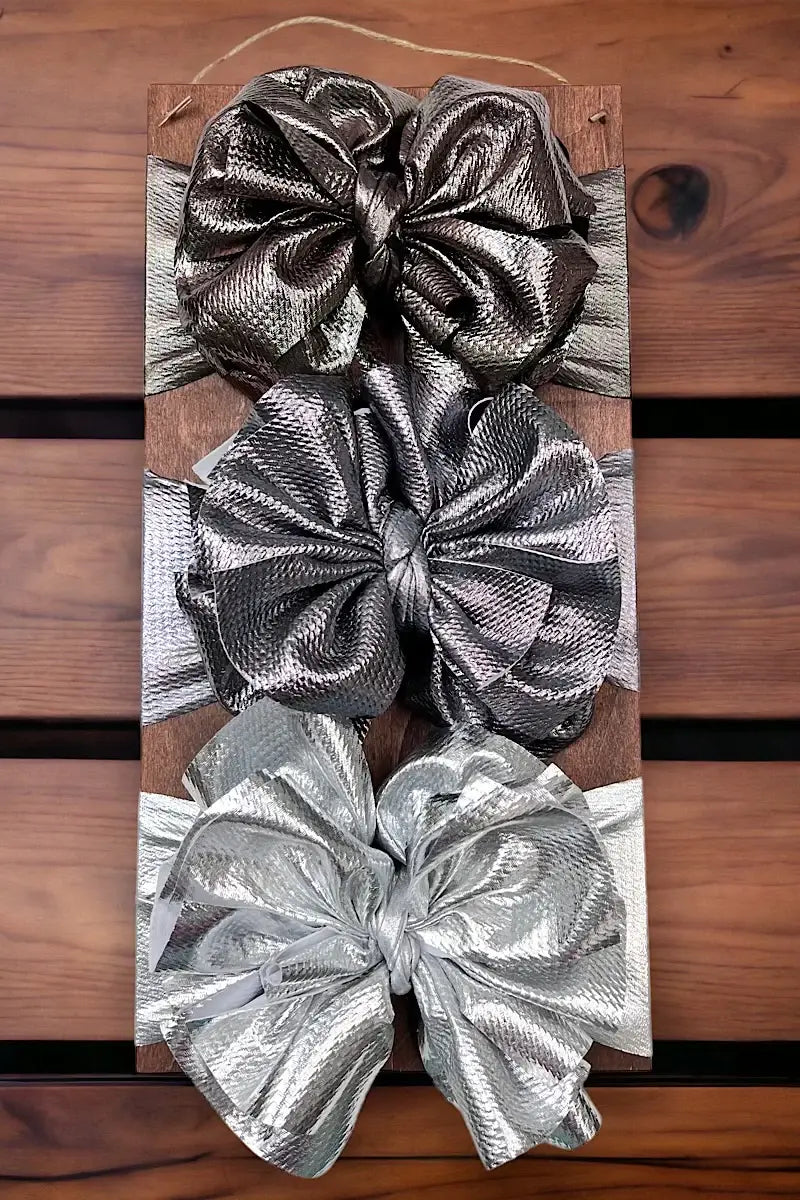Metallic Big Tassel Printed Fashion Headband for Babies