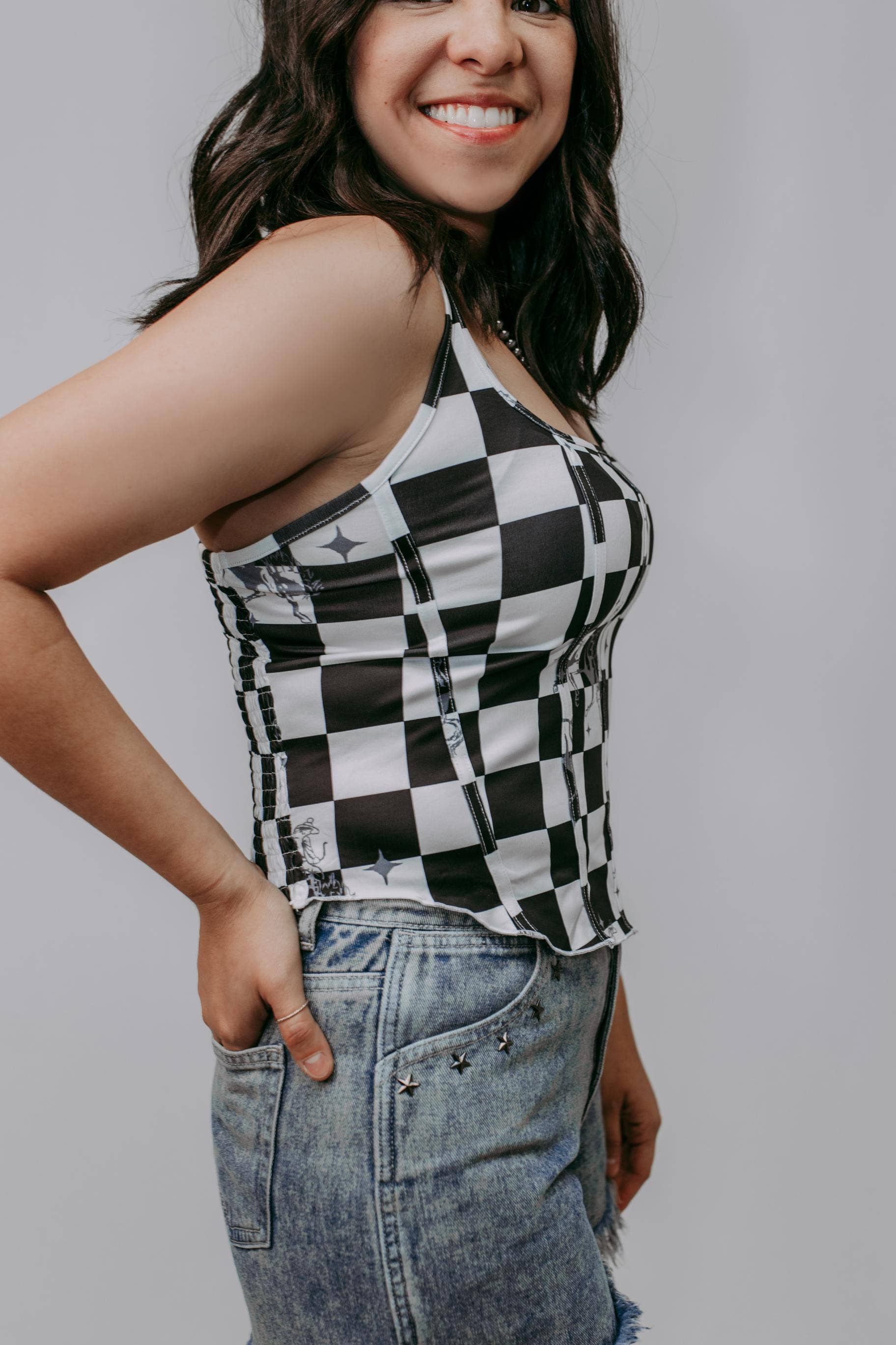 Checkered Corset