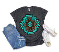 Distressed Aztec Gem Tee