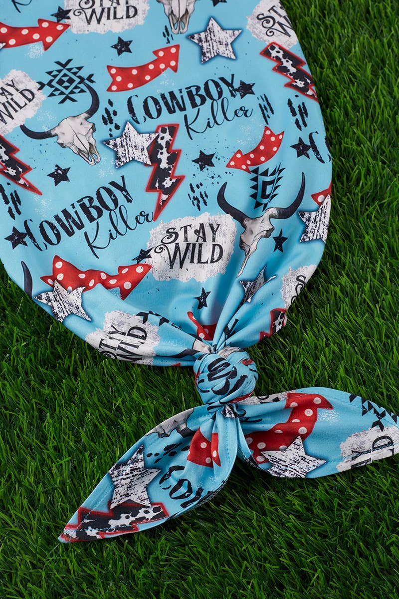 BOYS COWBOY BABY GOWN