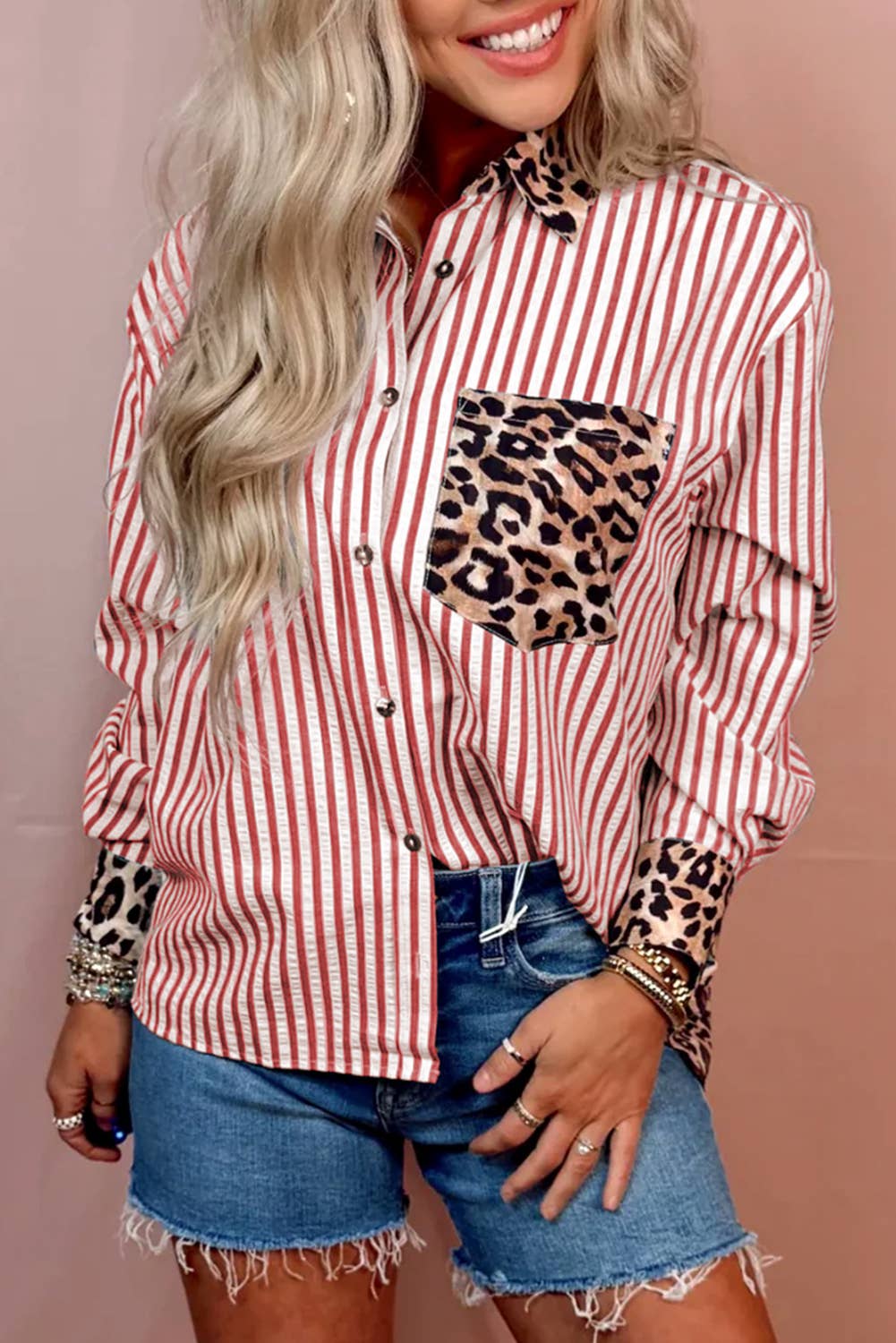 Leopard & Stripes Shirt