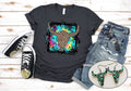 Leopard Steer Skull Tee