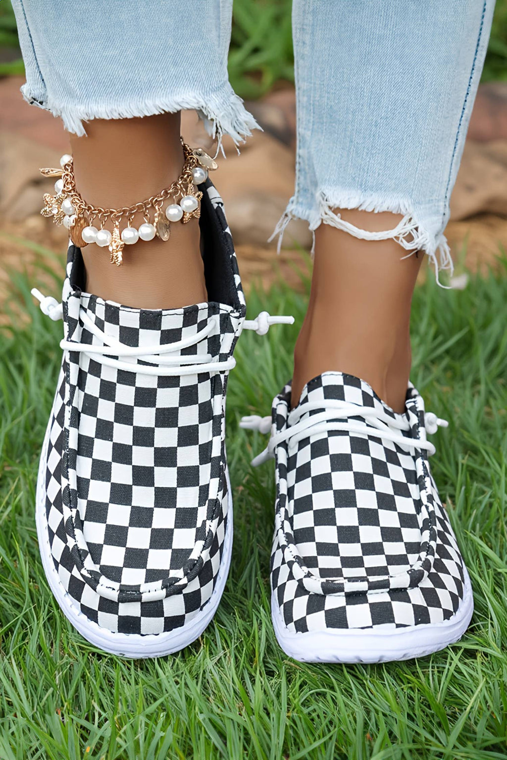 Checkered  Shoes