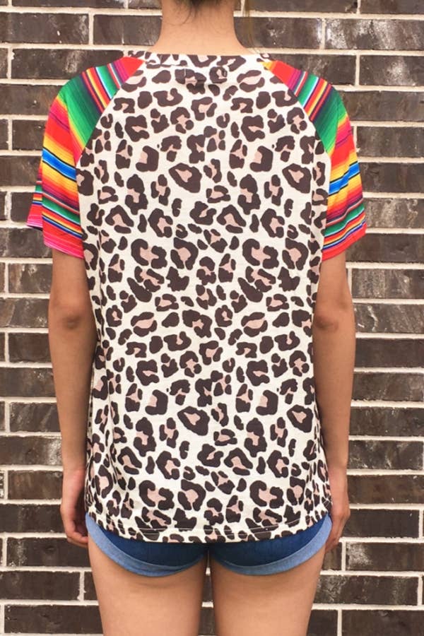 LEOPARD AND SERAPE TEE