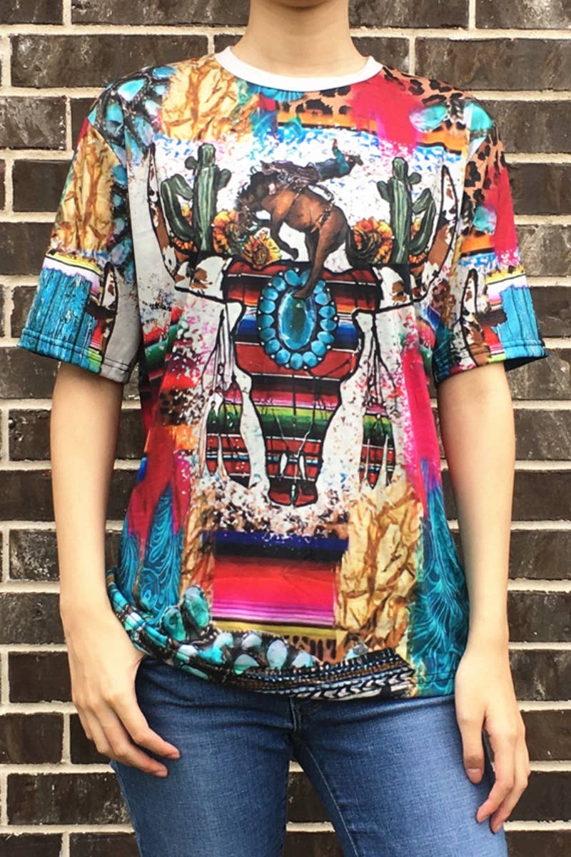 TRIBAL PRINT TOP